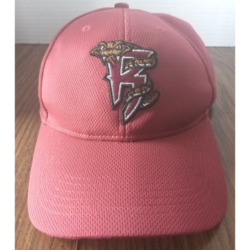 OC Sports Wisconsin Timber Rattlers R Snake Logo Red Adjustable Hat